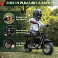 thumbnail image 3 of 40cc 4-Stroke Mini Bike, Gas Mini Bike with Pull Start, Rear Disc Brake, 10″ Knobby Tires, Up to 18 MPH, 165 lb Capacity, for Ages 13+ – Red, 3 of 4