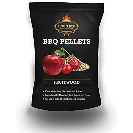 Lumber Jack 20-pounds BBQ Grilling Wood pellets (Fruitwood Blend (80% Cherry/20% Apple))