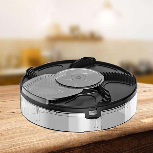 eléctrica giratoria para moscas, , plagas, recargable, fácil de limpiar, atrapamoscas automático para atrapar cocina Negro