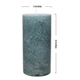 thumbnail image 4 of (2 pack) Mainstays Scented Mottled Pillar Candle, 3 x 6 inches, Blue, Garden Rain, 4 of 6