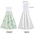 thumbnail image 4 of SKYSONIC Hanging Kitchen Towel 12 x 17 Inch Small White Daisies Towel Set 2 Pieces of Dry Towels, 4 of 7