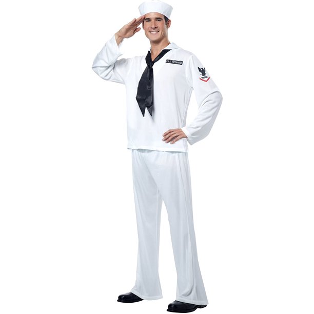 Disfraz PREMIUM Marinero California Costumes Collections Blanco Para Caballero