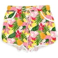 thumbnail image 2 of Women 4th of July Board Shorts Hawaiian Tropical Print Beach Swim Shorts with Pockets, 2 of 10