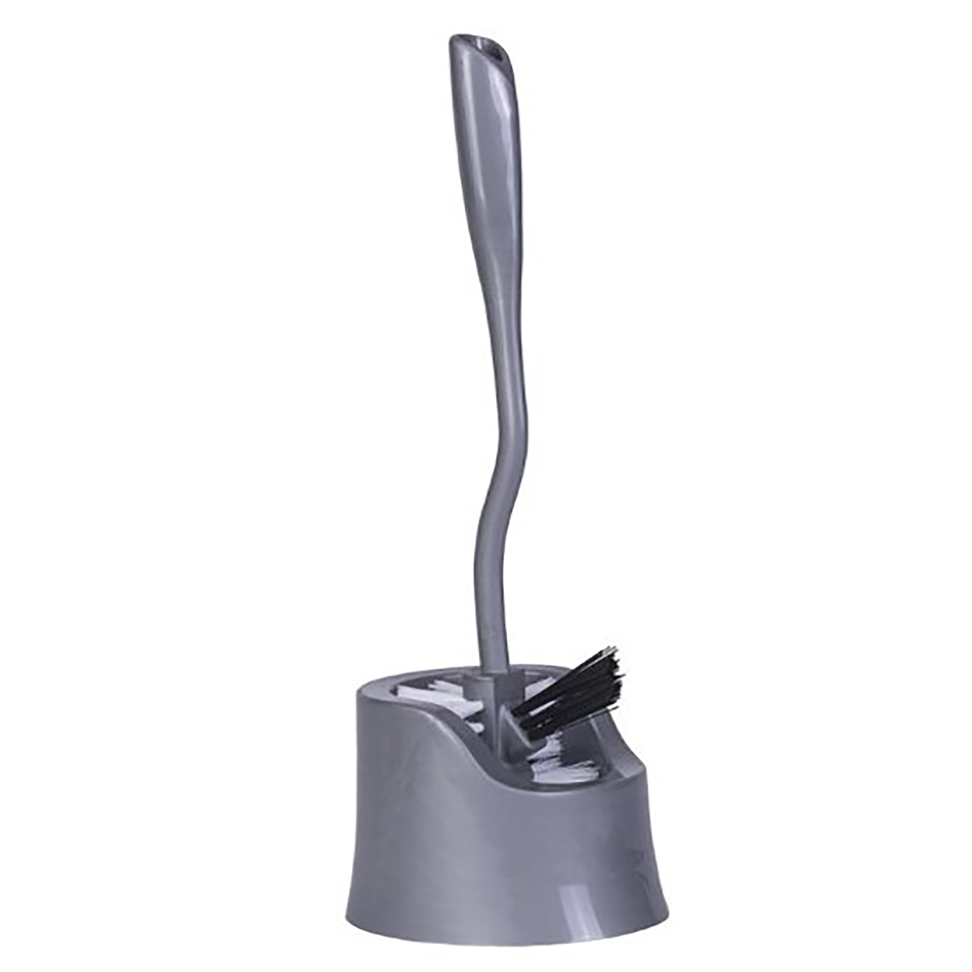 (10 pack) Reynera Plastic Bowl Brush with Caddy, Adult, Grey
