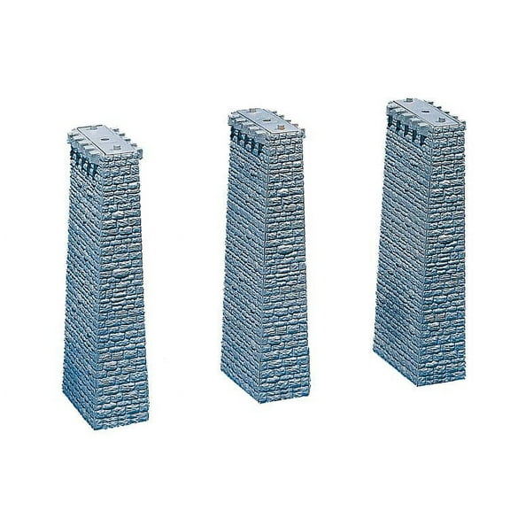 Faller HO Scale Structure Kit Cut Stone Viaduct Bridge Piers 7in. (3-Pack)