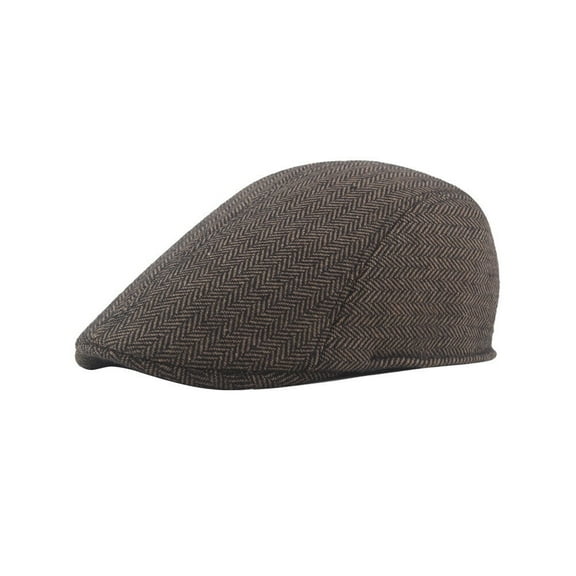 US 1 Pack Newsboy Hats for Men Classic Herringbone Tweed Wool Blend Flat Cap