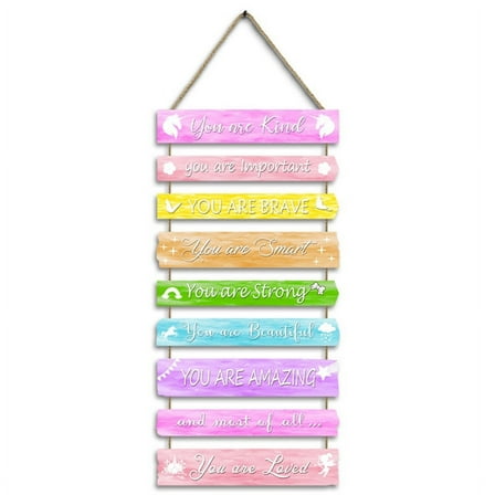 Room Decor Inspirational Wall Art for Kids Rainbow Wall Decor