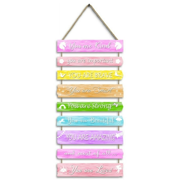 Room Decor Inspirational Wall Art for Kids Rainbow Wall Decor