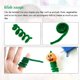thumbnail image 3 of 200 Uds. Palos giratorios para manualidades verdes, palitos giratorios para manualidades navideñas de 30cm de largo, palitos de chenilla DIY de 6mm, decoraciones navideñas, 3 of 4