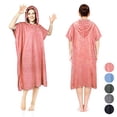 thumbnail image 4 of Surf Poncho Changing Towel with Hood, Quick Dry Microfiber Wetsuit Changing Robe for Surfing Beach Swim Pool Water Sports, Oversized, 4 of 4