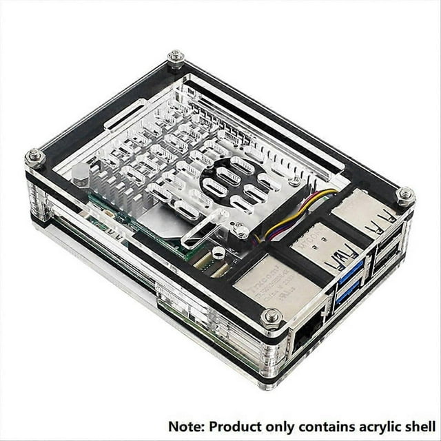 9 Layers Acrylic Case Compatible for Raspberry Pi 5 Active Cooler
