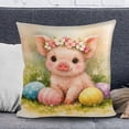 thumbnail image 3 of Stylish Easter-Themed Polyester Pillow Cover for Holiday Decoration, Blank Drawing Area for Adults, Excellent for Sofa, Office, and Seasonal Gifting, 3 of 5