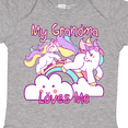 thumbnail image 4 of Inktastic My Grandma Loves Me Unicorn Girls Baby Bodysuit, 4 of 5