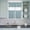 Haze Blue, variant on 3 Piece Kitchen Curtains and Valances Set Vintage Fruit Green Cafe Curtains 36 Inch Length Farmhouse Retro Solid Color Linen Texture Valance & Tier Curtain for Living Room Bedroom 54"x18" 27"x36"*2