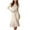 Beige, variant on Kmdttou Women's Summer Sweater Mid-Length Sweater Dress Round-neck Puffy Sleeves Solid Color Knitted Skirt,Fashionable Casual Dresses for Women 2025