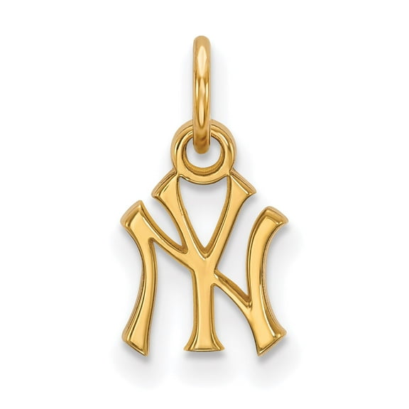 Women's New York Yankees Gold-Plated Sterling Silver Extra-Small Pendant