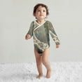thumbnail image 4 of Xecao Forest Meditating White Tiger Print Baby unisex-baby Cotton Long-sleeve Bodysuits-3 Months, 4 of 6