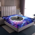 thumbnail image 4 of Erosebridal Ice hockey Sheet Set Twin, Gradient Geometry Bedding Sets Twin Size, Sports Player Decor 3pcs, 4 of 7