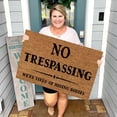 thumbnail image 5 of 16x24 Inch Coir Door Mats Doormats Washable Door Rug Runner Extra Durable Door Mat Dirt Trapping Outdoor Welcome Mats for Entryway Front Door Patio Porch, Indoor Outdoor, NO TRESPASSING, 5 of 5