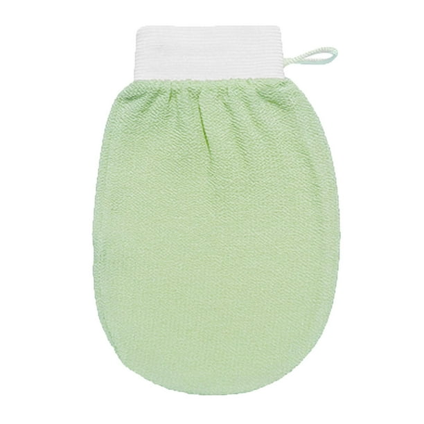 Vogacara Guante de baño portátil para el hogar, brazo, pierna, pecho, espalda, cuerpo, guantes exfoliantes, herramientas de ducha, accesorios Type1 NO1