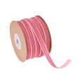 thumbnail image 4 of Cinta de terciopelo Macarena Rollo de cinta de floristería de 20 yardas 10 mm Rosa, 4 of 8