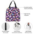 thumbnail image 3 of Yiaed Skull colorful mushroom rainbow Print Insulated Lunch Bag Reusable Cute Tote Lunch Box, Leakproof Cooler Lunch Bags for Work Office Travel School Picnic, 3 of 5