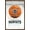 Mahogany Framed Version, variant on NBA Charlotte Hornets - Drip Basketball 21 Wall Poster with Wooden Magnetic Frame, 22.375" x 34"