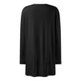 thumbnail image 3 of Kureaily Womens Elegant Pockets Cardigan Cover Up Casual Mid Long Length Tops Loose Cardigan Coats, 3 of 3