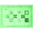 thumbnail image 1 of Ahgly Company Indoor Rectangle Solid Emerald Green Modern Area Rugs, 7' x 9', 1 of 4