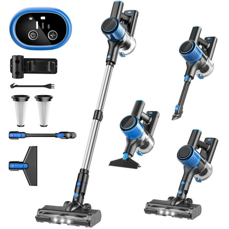 Cocbny Cordless Vacuum Cleaner, 30Kpa Powerful Suction, 45 Mins Runtime, Carpet Tile Pet Hair Hardwood Floors