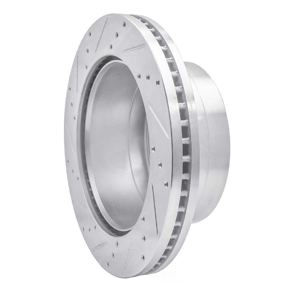 Dynamic Friction Company 631-54227R DFC Brake Rotor - Drilled And Slotted - Silver