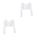 thumbnail image 1 of Jumpingount Traje de baño modesto para mujer Traje de baño modesto elegante y cómodo para mujer Traje de baño modesto flexible ajustable para Blanco m,1 2piezas, 1 of 6