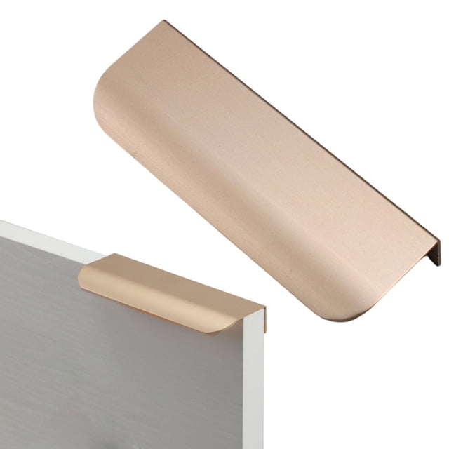 Kitchen Cabinet Handles, Finger Pulls for Cabinets Edge Pulls, Kitchen Hardware for Dresser Drawers Metal Alloy, T