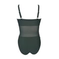 thumbnail image 2 of Traje de Baño Ocean Pacific para Mujer completo con Mesh en Vientre, Tirante Delgado Verde Talla M, 2 of 4