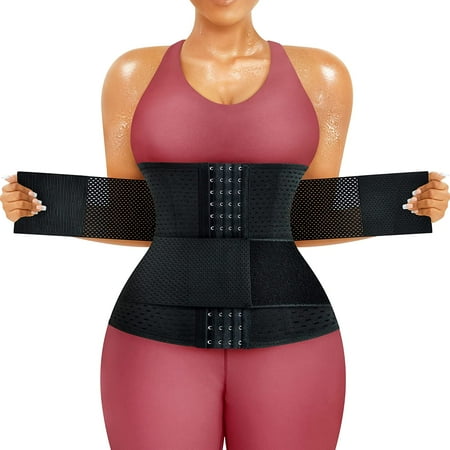 

Molutan Waist Trainer For Women Cincher Trimmer Sport Girdle Underbust Corset Tummy Control Hourglass Body Shaper Belt