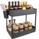 thumbnail image 5 of Debajo del fregadero Gabinete Rack Titular Organizador Apilable Condimento Cosméticos Herramientas 2 Niveles Hogar Armario Soporte para Baño Cocina Negro Inevent HA010538-01B, 5 of 6