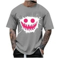 thumbnail image 2 of Bnwani Mens Shirts Crew Neck Breathable Shirts Lightweight Tee Gray 2XL, 2 of 4
