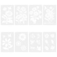 thumbnail image 2 of 8 piezas de kits de plantillas de girasol, plantillas con patrón de mariposas, plantillas de decoración de bricolaje, 2 of 4