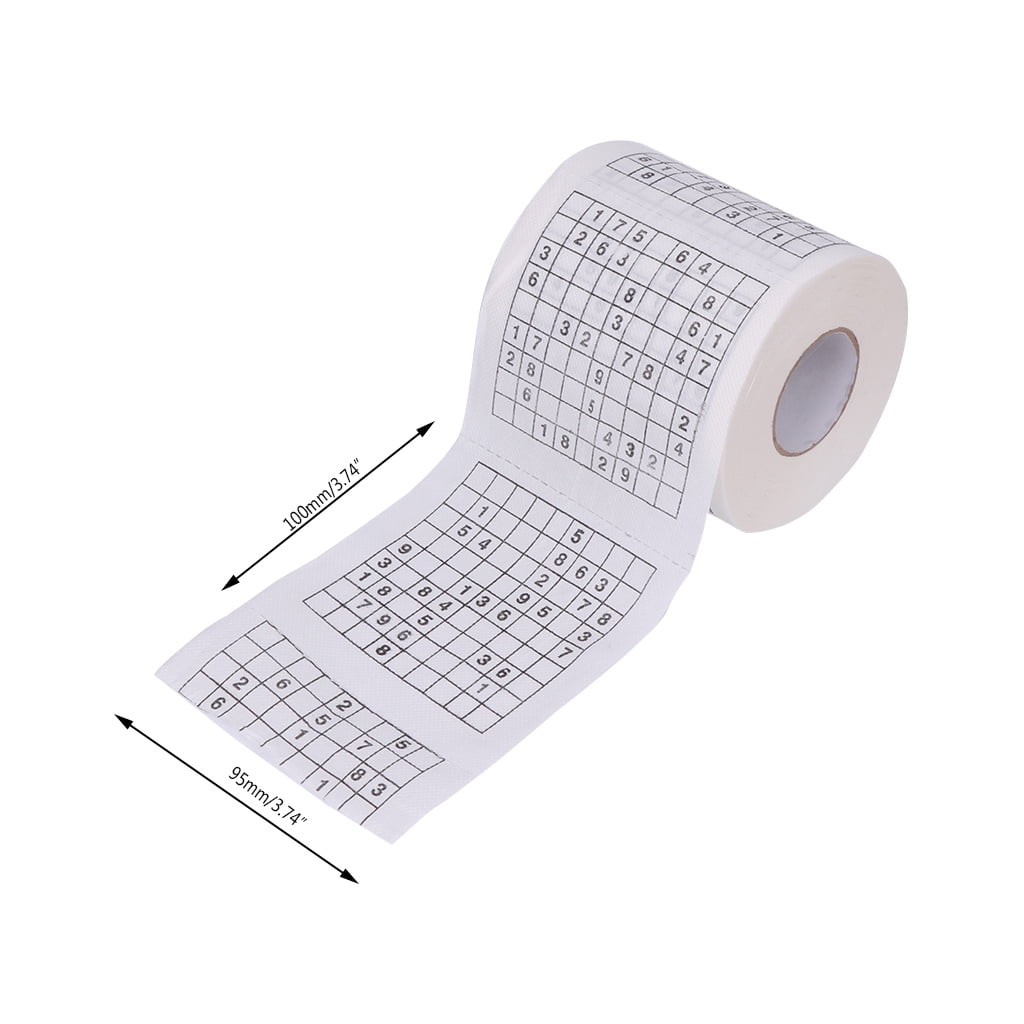 Durable Sudoku Su Printed Tissue Paper Toilet Roll Paper Good Puzzle Game -  Walmart.com
