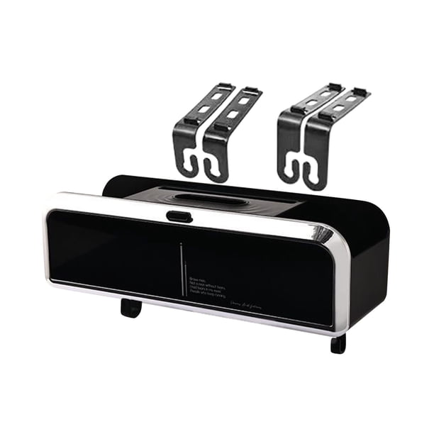 Caja de almacenamiento genérica para respaldo de asiento de coche, accesorios multifuncionales, universal, multiusos negro plateado