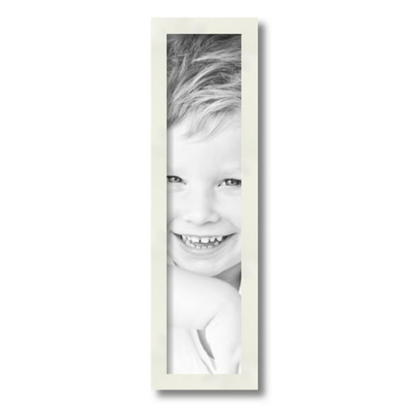 ArtToFrames 5" x 21" White Picture Frame, 5x21 inch White Wood Poster Frame (WOM-5140)