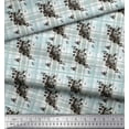 thumbnail image 2 of Soimoi Crepe Silk Fabric Floral & Plaid Check Fabric Prints by Yard 42 Inch Wide, 2 of 3