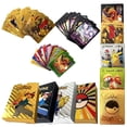 thumbnail image 2 of 15-55pcs Gold Pikachu Cards Box Golden Silver Spanish French English Charizard Cards Rare Collection Battle Card Toys, 2 of 5