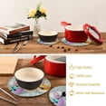 thumbnail image 4 of SKYSONIC Cute Bunny Easter Pot Holders Trivets, 2 Pcs Heat Resistant Trivets,Hamburger Food Happy Cotton Thread Weave Mats for Hot Pads Pans Pot Bowl Teapot for Kitchen Decor, 4 of 7