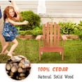 thumbnail image 5 of Wooden Kid's Adirondack Chair for Indoor and Outdoor, Natural Cedar Patio Lounge Chiar for -, 5 of 6