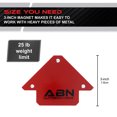 thumbnail image 2 of ABN Arrow Welding Magnet - 25lb Positioning Square Welding Clamp, 2 of 7