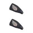 thumbnail image 4 of Sonducket Diademas de ganchillo a prueba de viento Protector de cabeza elástico cálido grueso calentador de oreja diadema accesorios para el Negro 2Conjunto, 4 of 6