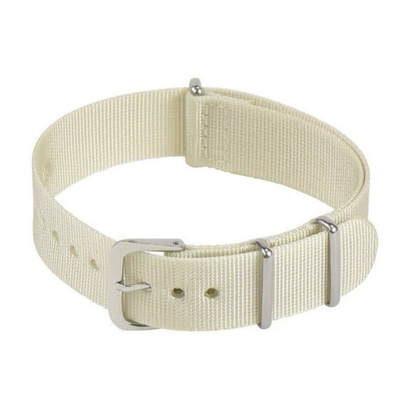 18MM NYLON WATCH BAND STRAP BEIGE