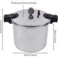 23 Quart Pressure Canner and Cooker with Pressure Gauge 10PSI Explosion