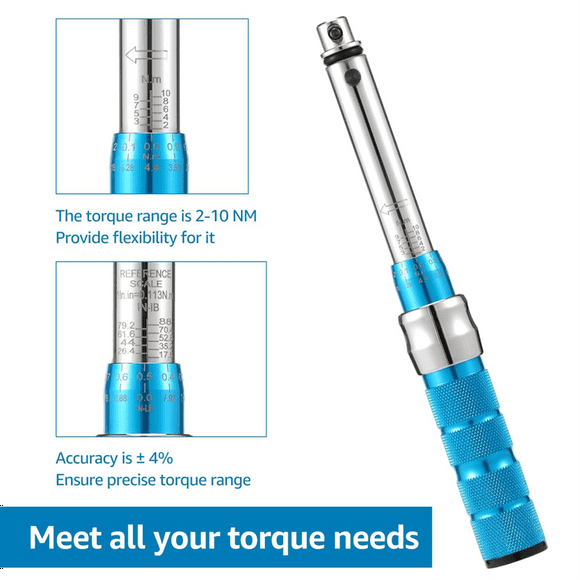 Spoke Torque Wrench, 2-10 NM Motorcycle Spoke Wrench Set,